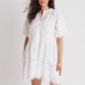Anthropolgie Tallulah Eyelet Dress in WHITE ((XS)